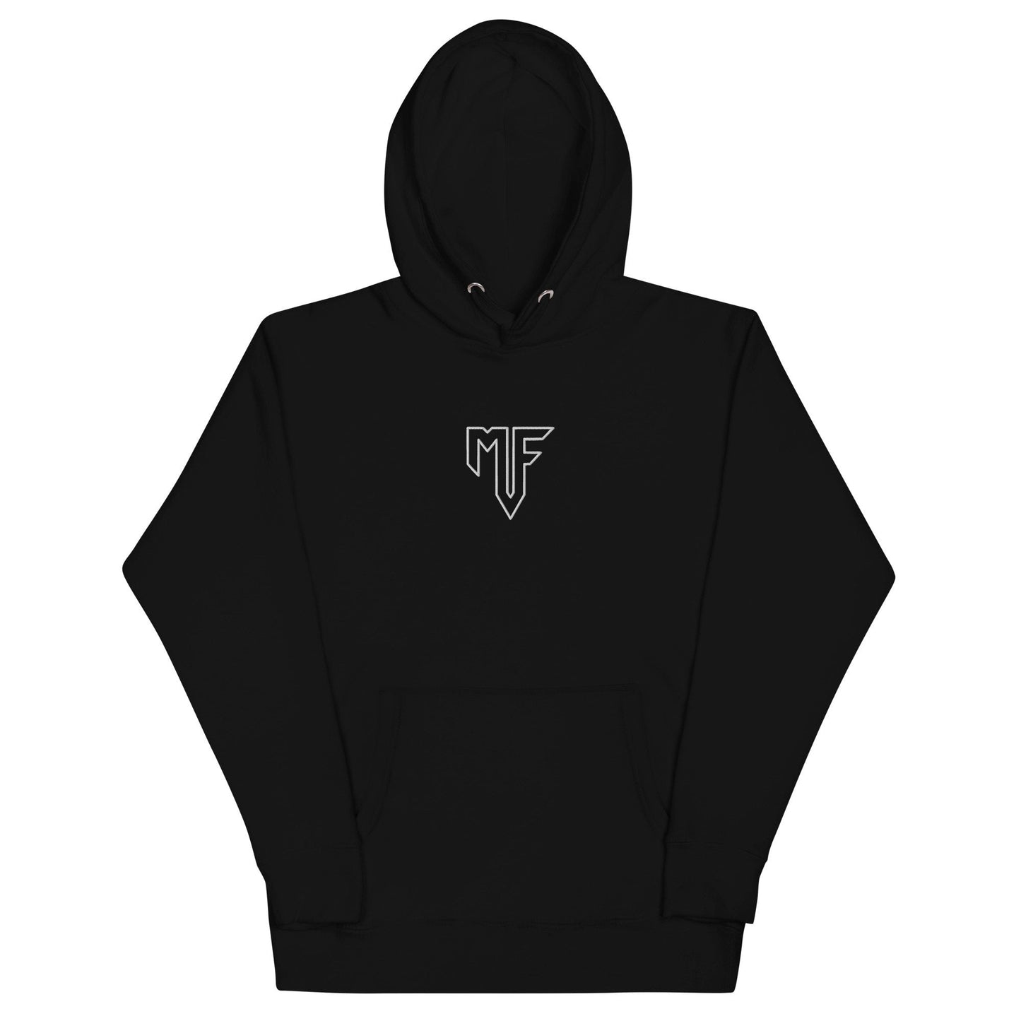 Unisex MF Central Embroidered Hoodie - Black - MF Clothing